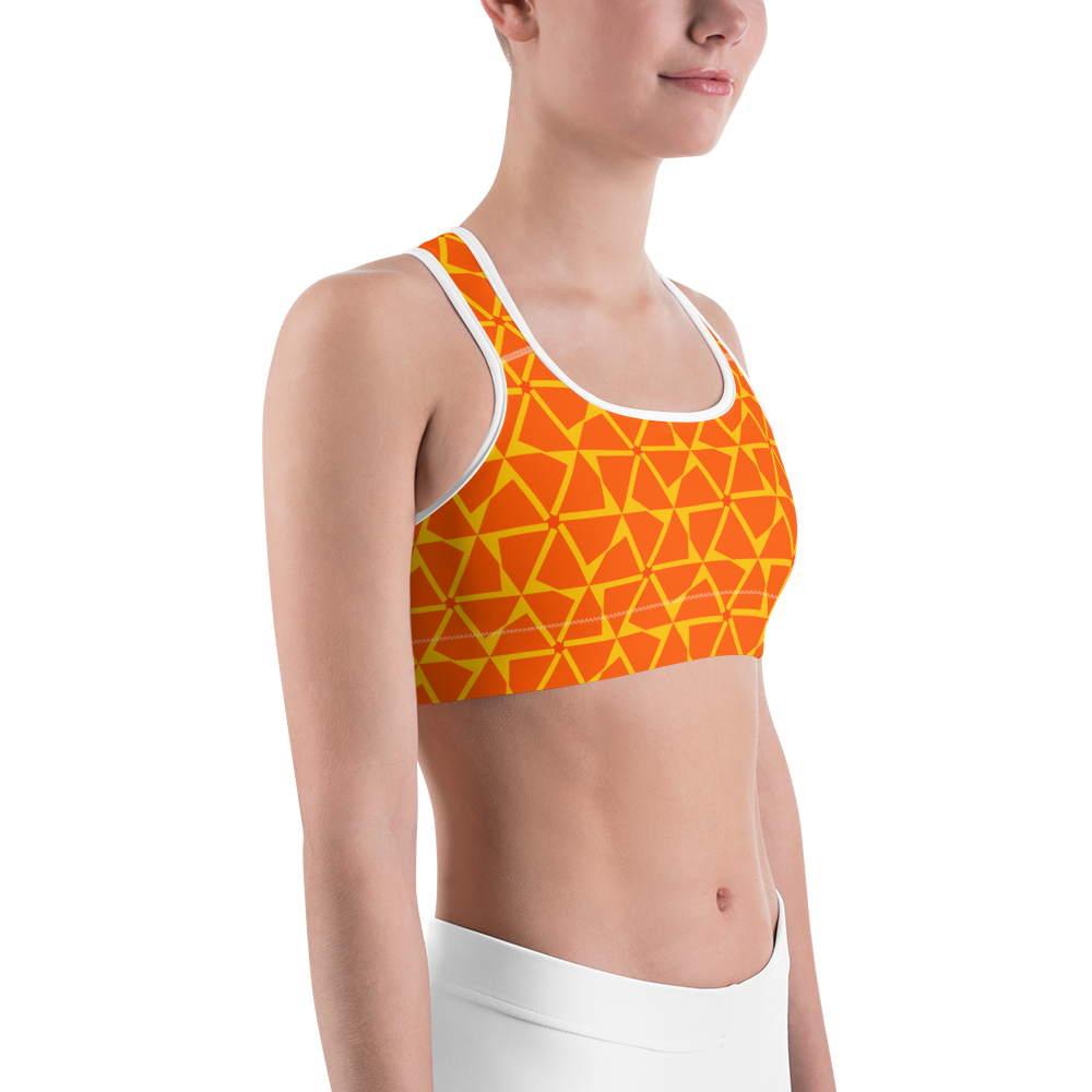 Tile Script Sports bra